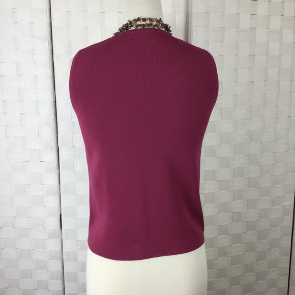 Laura Ashley Knit Tank, Beautiful mauve color, PS - Picture 2 of 3